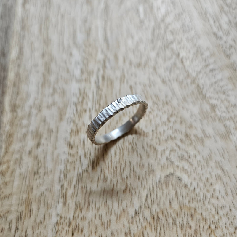 Alpen Ring RG 54.5 mit Diamant, EINZELSTÜCK